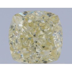 Diament o barwie fantazyjnej szlif poduszkowy brylantowy, 1.24ct, VS2, Fancy Light Yellow, GIA 2467986944