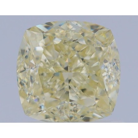 Diament o barwie fantazyjnej szlif poduszkowy brylantowy, 1.24ct, VS2, Fancy Light Yellow, GIA 2467986944