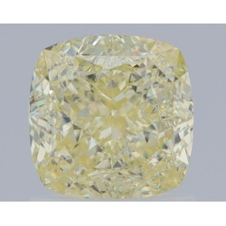 Diament o barwie fantazyjnej szlif poduszkowy brylantowy, 1.38ct, VVS1, Fancy Light Yellow, GIA 6462388661