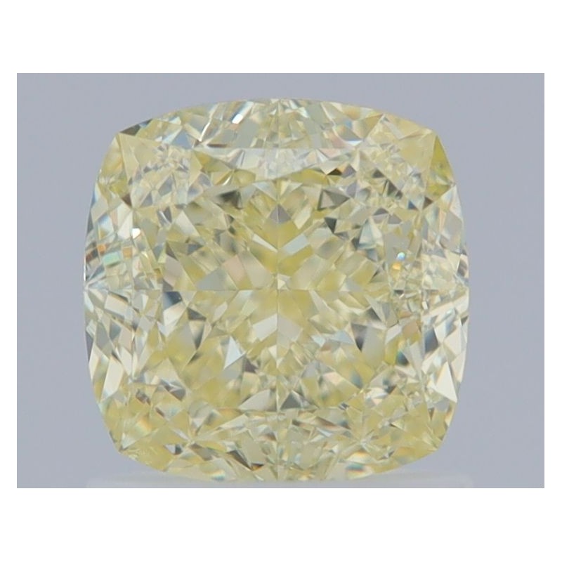 Diament o barwie fantazyjnej szlif poduszkowy brylantowy, 1.38ct, VVS1, Fancy Light  Yellow, GIA 6462388661