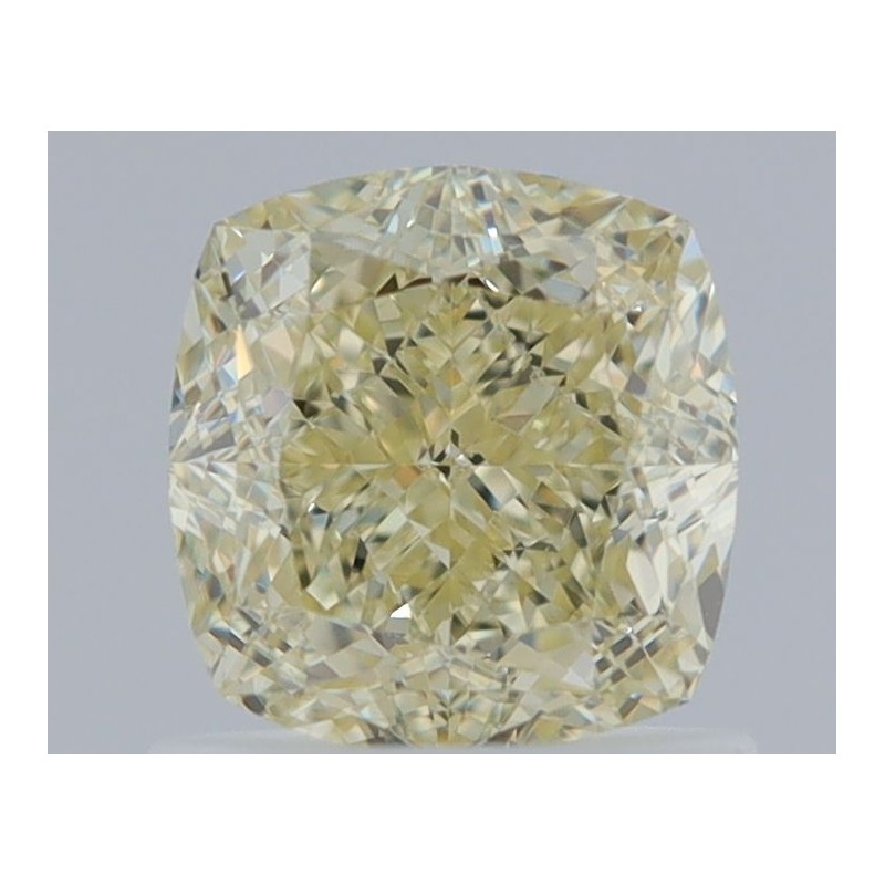 Diament o barwie fantazyjnej szlif poduszkowy modyfikowany, 1.14ct, VS1, Fancy Light  Yellow, GIA 3465457879