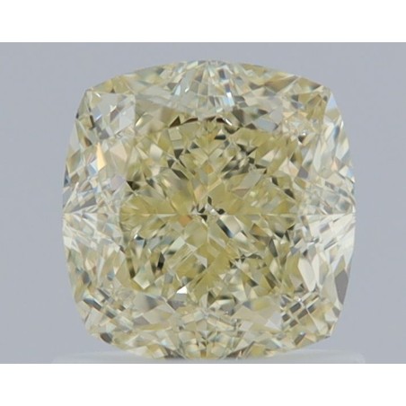 Diament o barwie fantazyjnej szlif poduszkowy modyfikowany, 1.14ct, VS1, Fancy Light Yellow, GIA 3465457879