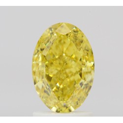 Diament o barwie fantazyjnej szlif owalny, 2ct, VS2, Fancy Vivid Yellow, GIA 2516374778