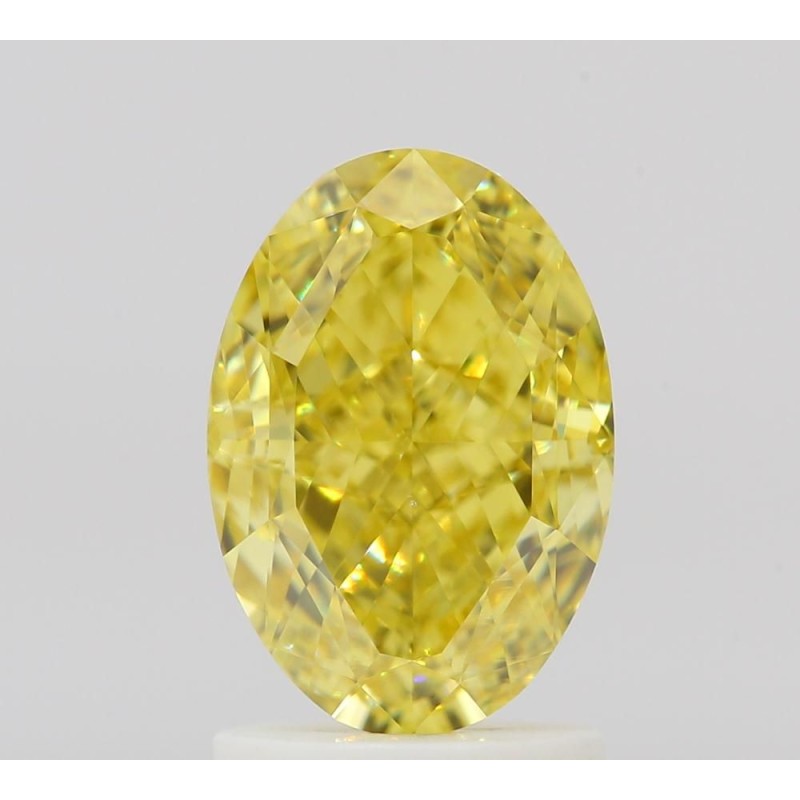 Diament o barwie fantazyjnej szlif owalny, 2ct, VS2, Fancy Vivid Yellow, GIA 2516374778