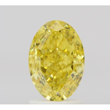 Diament o barwie fantazyjnej szlif owalny, 2ct, VS2, Fancy Vivid Yellow, GIA 2516374778