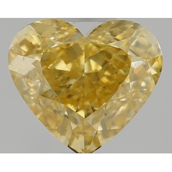 Diament o barwie fantazyjnej serce, 1.02ct, SI2, Fancy Intense Orangey Yellow, GIA 6482114001