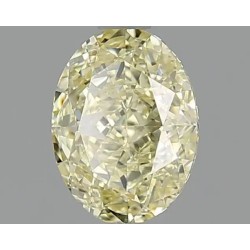 Diament o barwie fantazyjnej szlif owalny, 1.51ct, VS1, Fancy Light Yellow, GIA 7528088051