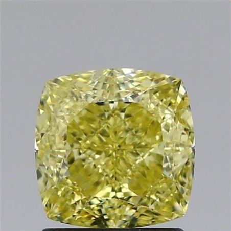 Diament o barwie fantazyjnej szlif poduszkowy brylantowy, 1.71ct, VS1, Fancy Yellow, GIA 7516121396