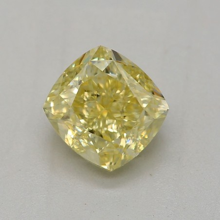 Diament o barwie fantazyjnej szlif poduszkowy brylantowy, 1.03ct, VS1, Fancy Brownish Greenish Yellow, GIA 2514386140