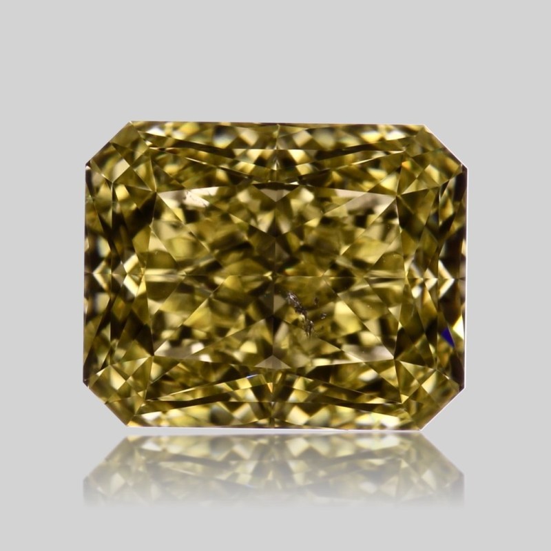 Diament o barwie fantazyjnej radiant, 1.63ct, SI2, Fancy Intense Yellow, GIA 2384127122