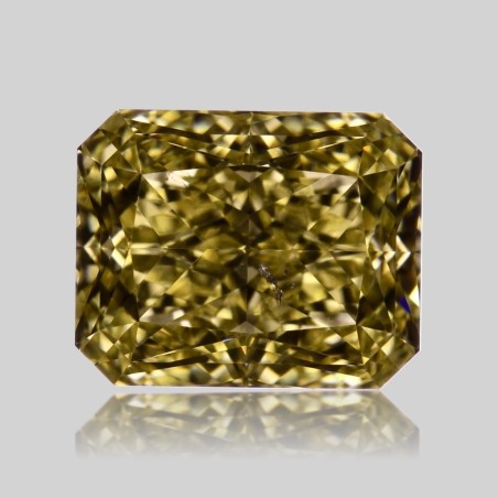 Diament o barwie fantazyjnej radiant, 1.63ct, SI2, Fancy Intense Yellow, GIA 2384127122