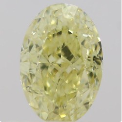 Diament o barwie fantazyjnej szlif owalny, 0.5ct, VS2, Fancy Yellow, GIA 2215654228