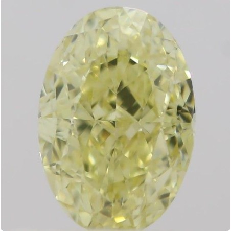 Diament o barwie fantazyjnej szlif owalny, 0.5ct, VS2, Fancy Yellow, GIA 2215654228