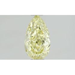 Diament o barwie fantazyjnej szlif gruszkowy, 0.51ct, VS2, Fancy Yellow, GIA 1429544431