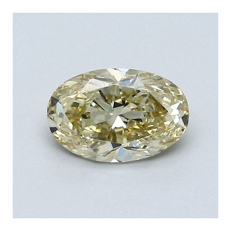 Diament o barwie fantazyjnej szlif owalny, 0.65ct, VVS2, Fancy Brownish Yellow, GIA 2221643299