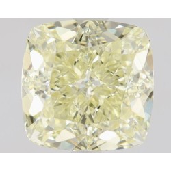 Diament o barwie fantazyjnej szlif poduszkowy brylantowy, 1.17ct, VS1, Fancy Light  Yellow, GIA 7235136602