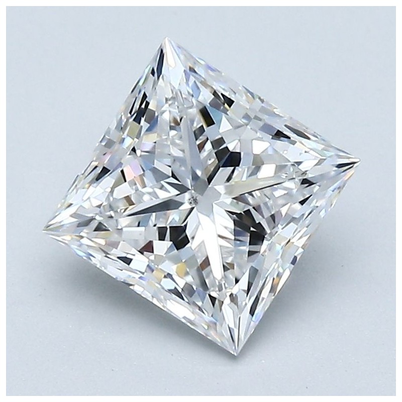 Diament szlif princess, 1.7ct, SI1, D, GIA 2537632356