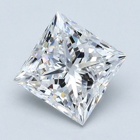 Diament szlif princess, 1.7ct, SI1, D, GIA 2537632356