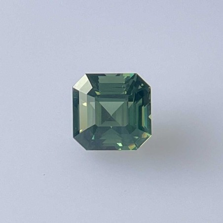 Szafir Asscher, 2.02 ct, GREEN, GIA 2526594874