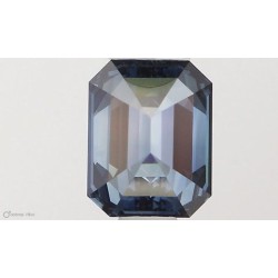 Diament laboratoryjny o barwie fantazyjnej szlif szmaragdowy, 0.73ct, VVS2, Fancy Deep Blue, IGI LG564379211