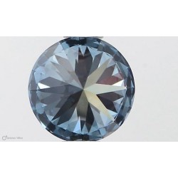 Diament laboratoryjny o barwie fantazyjnej szlif okrągły, 0.6ct, IF, Fancy Vivid Blue, IGI LG564379276