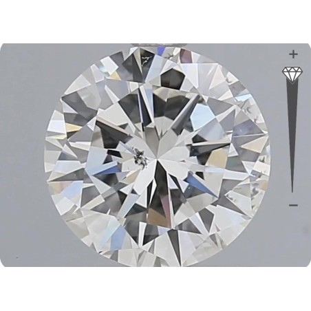 Diament szlif okrągły, 1.2ct, SI1, H, GIA 2458752364