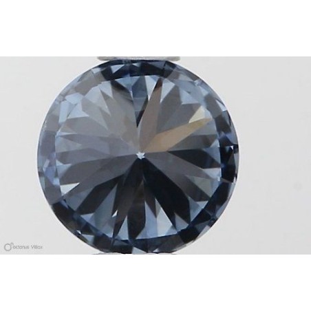 Diament laboratoryjny o barwie fantazyjnej szlif okrągły, 0.5ct, VVS2, Fancy Vivid Blue, IGI LG553257509