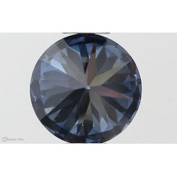 Diament laboratoryjny o barwie fantazyjnej szlif okrągły, 0.54ct, VVS1, Fancy Vivid Blue, IGI LG538290468