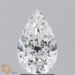 Diament szlif gruszkowy, 1.5ct, SI1, E, HRD 250000005259