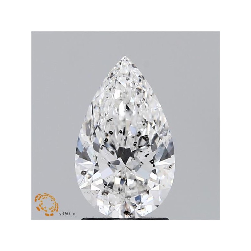 Diament szlif gruszkowy, 1.5ct, SI1, E, HRD 250000005259