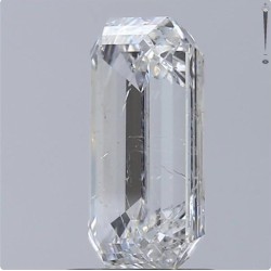 Diament szlif szmaragdowy, 2ct, SI2, F, IGI 628458006