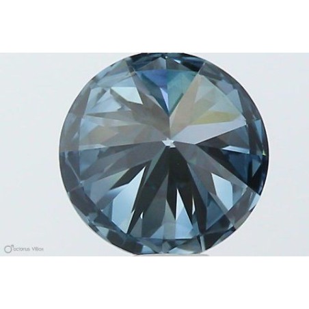 Diament laboratoryjny o barwie fantazyjnej szlif okrągły, 0.6ct, IF, Fancy Vivid Blue, IGI LG553257491