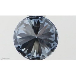 Diament laboratoryjny o barwie fantazyjnej szlif okrągły, 0.5ct, VVS2, Fancy Vivid Blue, IGI LG581330981