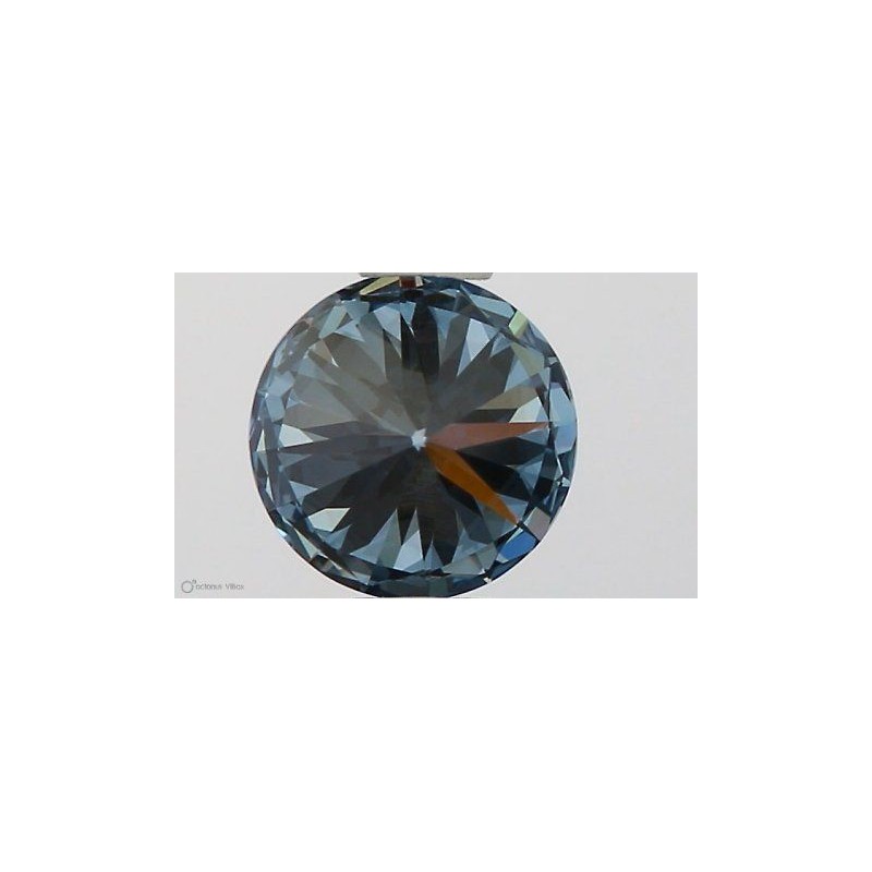 Diament laboratoryjny o barwie fantazyjnej szlif okrągły, 0.5ct, VVS1, Fancy Vivid Blue, IGI LG581330956
