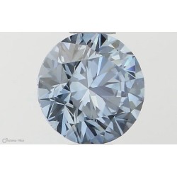Diament laboratoryjny o barwie fantazyjnej szlif okrągły, 0.55ct, IF, Fancy Vivid Blue, IGI LG581331014