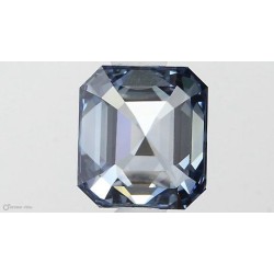 Diament laboratoryjny o barwie fantazyjnej szlif szmaragdowy, 0.91ct, VVS2, Fancy Vivid Blue, IGI LG581331290