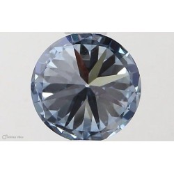 Diament laboratoryjny o barwie fantazyjnej szlif okrągły, 0.7ct, IF, Fancy Vivid Blue, IGI LG581331316