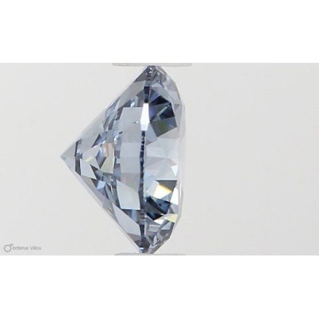 Diament laboratoryjny o barwie fantazyjnej szlif okrągły, 0.6ct, VVS1, Fancy Vivid Blue, IGI LG581331412