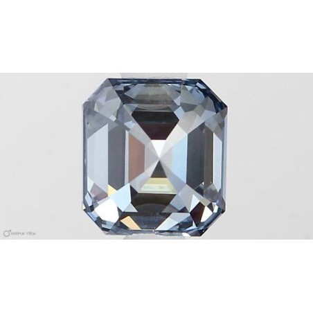 Diament laboratoryjny o barwie fantazyjnej szlif szmaragdowy, 0.71ct, VVS2, Fancy Intense Blue, IGI LG581331282