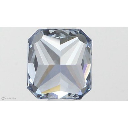 Diament laboratoryjny o barwie fantazyjnej radiant, 0.76ct, VVS2, Fancy Vivid Blue, IGI LG581331289
