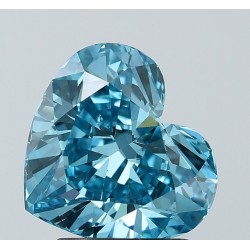 Diament laboratoryjny o barwie fantazyjnej serce, 2.54ct, VVS2, Fancy Vivid Blue, IGI LG660490306