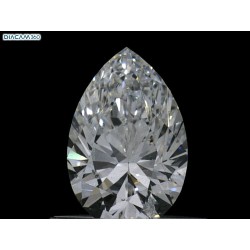 Diament szlif gruszkowy, 0.59ct, SI2, D, GIA 2235404590