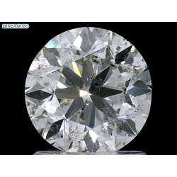 Diament szlif okrągły, 1.5ct, SI2, H, GIA 7433347571