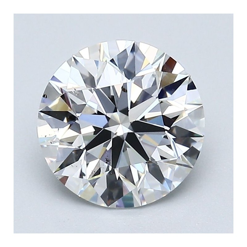 Diament szlif okrągły, 2ct, SI1, D, GIA 6451946333