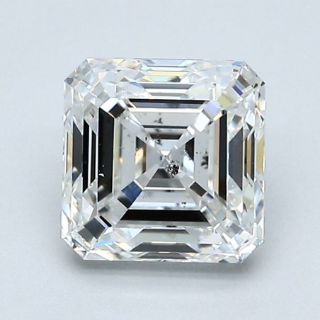Diament szlif szmaragdowy kwadratowy, 1.7ct, SI2, G, GIA 6391742942