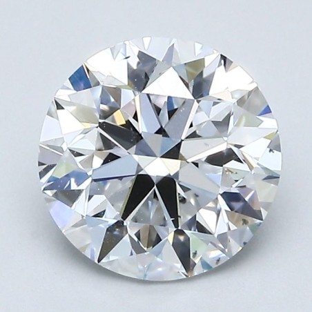 Diament szlif okrągły, 2ct, SI1, D, GIA 1428464763