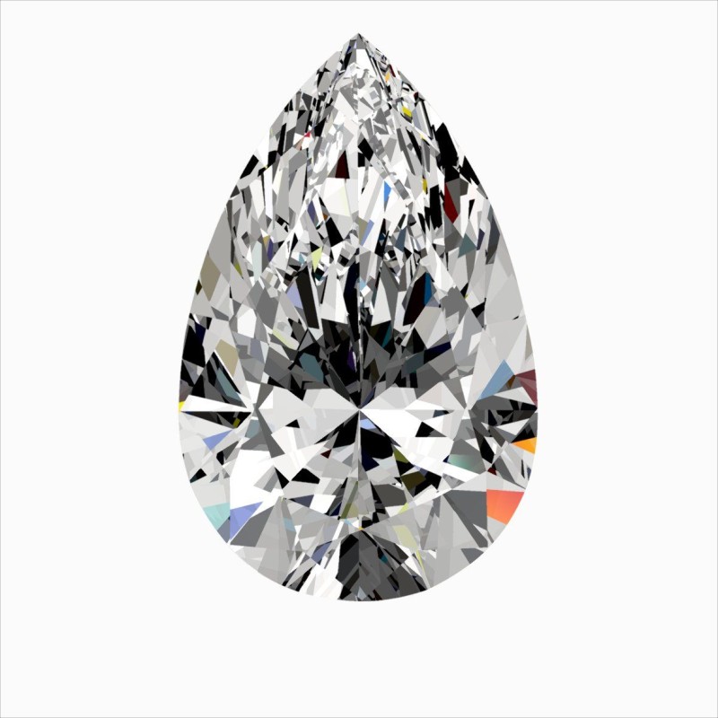 Diament szlif gruszkowy, 0.41ct, SI1, G, GIA 2544210571 Diament szlif gruszkowy, 0.41ct, SI1, G, GIA 2544210571
