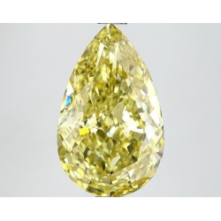 Diament laboratoryjny o barwie fantazyjnej szlif gruszkowy, 2.84ct, VVS2, Fancy Intense Yellow, IGI LG662469688