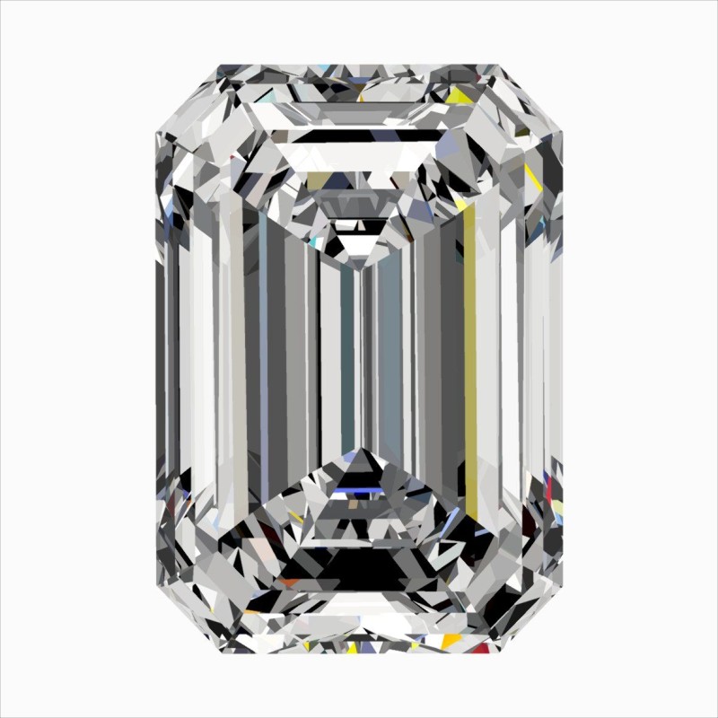 Diament szlif szmaragdowy, 0.5ct, VVS2, E, GIA 1548241953