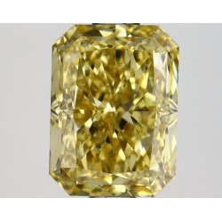 Diament laboratoryjny o barwie fantazyjnej radiant, 1.5ct, IF, Fancy Intense Yellow, IGI LG662443874